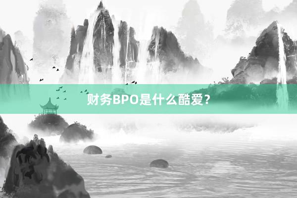 财务BPO是什么酷爱？